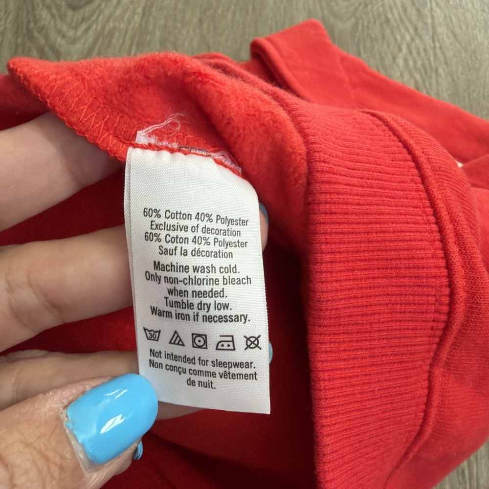 Janie And Jack Boys Sweatshirt Cozy Shawl Collar Pullover Holiday Red Size 4 - Picture 5 of 7
